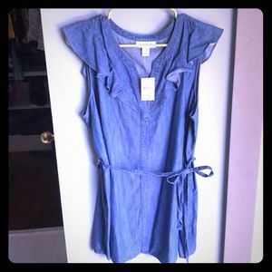 Motherhood Maternity chambray top XL